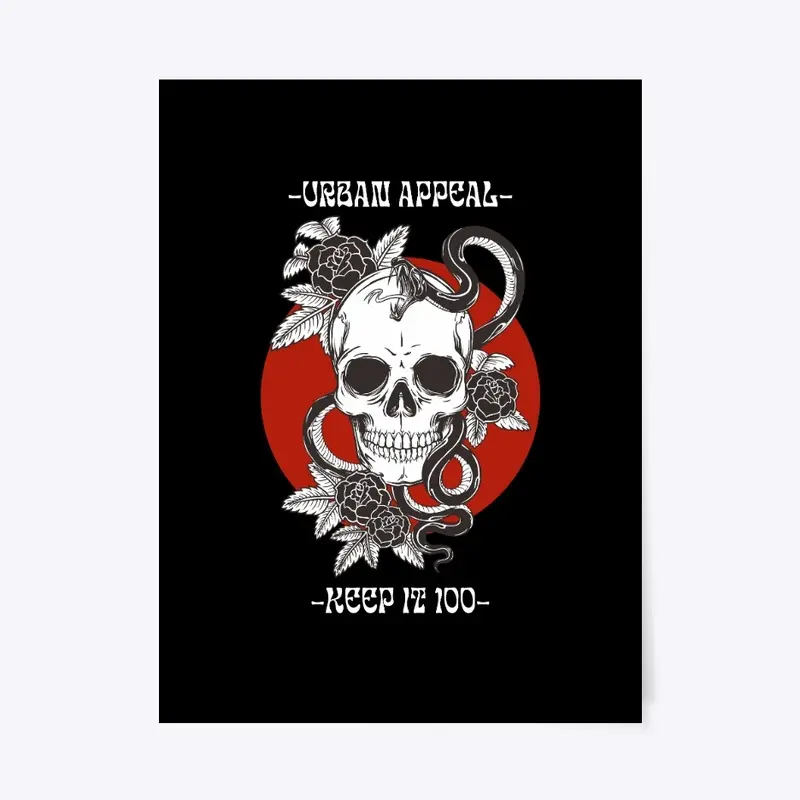 Urban Appeal Skull Poster